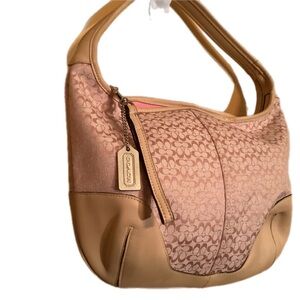 Pink Coach Monogram Purse